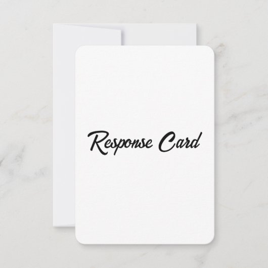 Einfache Geschäftswerbung 3,5" x 5" RSVP Karte (Vorderseite)