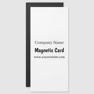 Einfache Geschäftswerbung 4" x 9" Magnetkarte