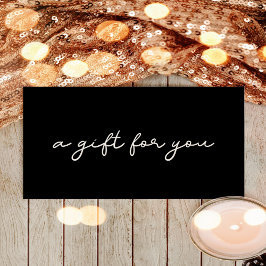 Einfache Geschenkgutschein