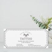 Einfache Geschenkkarte für benutzerdefinierte Tatt Einladung (Stehend Vorderseite)