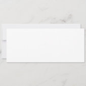 Einfache Geschenkkarte für benutzerdefinierte Tatt Einladung (Rückseite)