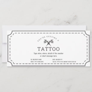 Einfache Geschenkkarte für benutzerdefinierte Tatt Einladung