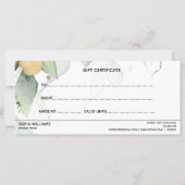 Einfache Geschenkkarte für moderne Grünpflanzen (Rückseite)