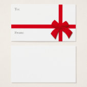 Einfache Geschenkmarke (Vorne & Hinten)