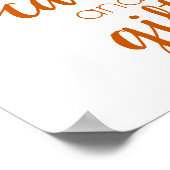 Einfache Geschenktabelle | Fall Orange Jegliches P Poster (Ecke)