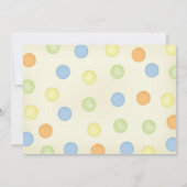 Einfache Geschlechtsneutrale Niedliche Punkte zum  Einladung (Rückseite)