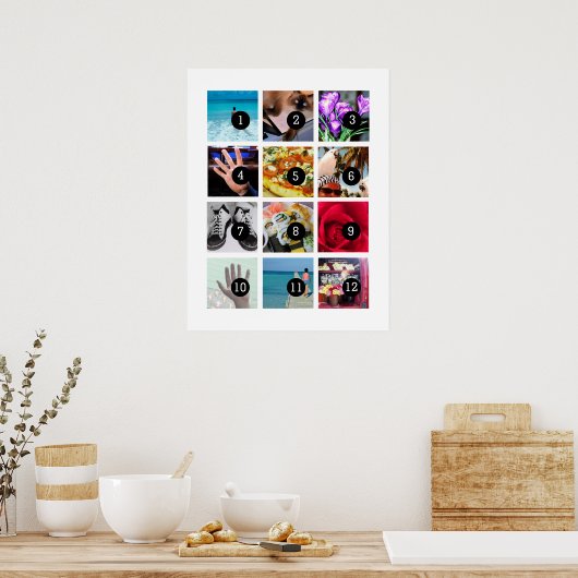 Einfache Gestaltung Ihres eigenen Fotos Kunst mit Poster (Küche)