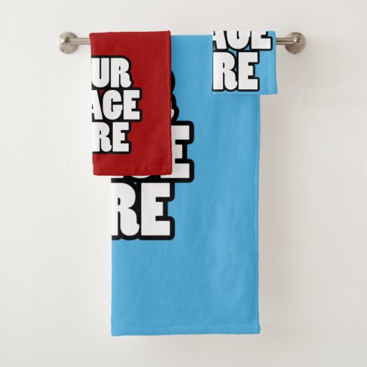 Einfache Gestaltung Ihres eigenen Personalisierten Badhandtuch Set (Insitu)