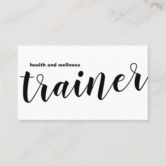 Einfache Gesundheits-und Visitenkarte (Vorderseite)