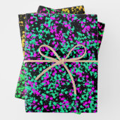 Einfache, getupfte Farbe Geschenkpapier Set (Beispiel)