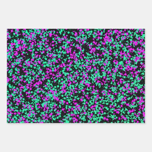 Einfache, getupfte Farbe Geschenkpapier Set (Vorderseite)