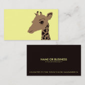 einfache Giraffe Visitenkarte (Vorne/Hinten)