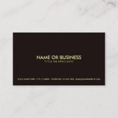 einfache Giraffe Visitenkarte (Rückseite)