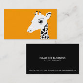 einfache Giraffe Visitenkarte (Vorne/Hinten)