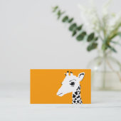einfache Giraffe Visitenkarte (Stehend Vorderseite)