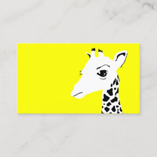 einfache Giraffe Visitenkarte