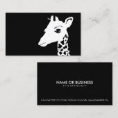 einfache Giraffe Visitenkarte (Vorne/Hinten)