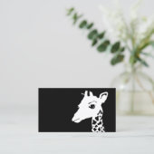 einfache Giraffe Visitenkarte (Stehend Vorderseite)