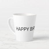 EINFACHE GLÜCKLICHE GEBURTSTAGE TASSE (Linke Ecke)