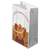 Einfache glückliche Geschenk-Tasche der Kleine Geschenktüte (Rückseite Schrägansicht)