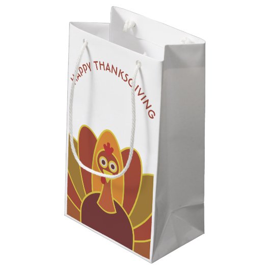 Einfache glückliche Geschenk-Tasche der Kleine Geschenktüte (Rückseite Schrägansicht)