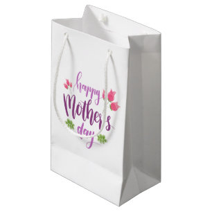 Einfache glückliche Geschenk-Tasche der Mutter Kleine Geschenktüte