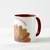 Einfache glückliche kombinierte Tasse der (VorderseiteRechts)