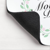 Einfache glückliche Mutter Tag Blumenreath Mousepa Mousepad (Ecke)