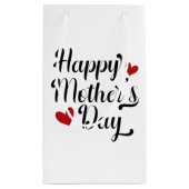 Einfache glückliche Muttertagskalligrafie| Geschen Kleine Geschenktüte (Rückseite)