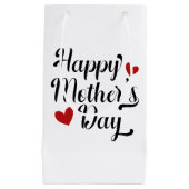 Einfache glückliche Muttertagskalligrafie| Geschen Kleine Geschenktüte (Vorderseite)