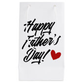 Einfache glückliche Vatertagskalligrafie| Geschenk Kleine Geschenktüte (Vorderseite)