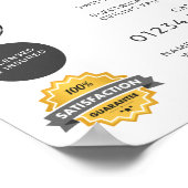 Einfache Glühbirne, elektrische Werbung Poster (Ecke)