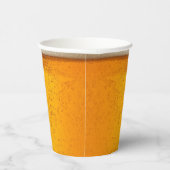 Einfache Gold-Bier-Monogramm-Weihnachtsfeier Pappbecher (Rechts)