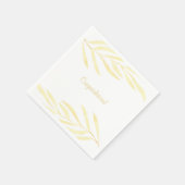 Einfache Gold-Blätter Napkins Serviette (Ecke)