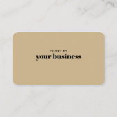 Einfache Gold Chic Beauty Salon Loyalty Punch Card Treuekarte (Rückseite)