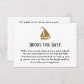 Einfache Gold Glitzer Sailboat Buchungsanfragen Ca Einladung (Vorne/Hinten)