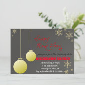 Einfache Gold Happy New Year Cards Einladung (Stehend Vorderseite)