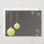 Einfache Gold Happy New Year Cards Einladung (Rückseite)