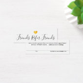 Einfache Gold Heart Kundenkarte (Schreibtisch)