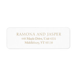 Einfache Gold kühne moderne Hochzeitsstiftung