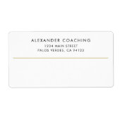 Einfache Gold Line Modernes Business (Vorne)