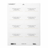 Einfache Gold Line Modernes Business (Vorne)