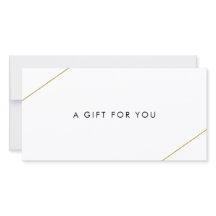 Einfache Gold Lines Modernes Geschenkgutschein