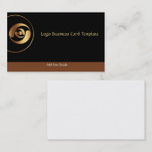 Einfache Gold-Logos Gold-Circuits für Unternehmen Visitenkarte (Vorne/Hinten)