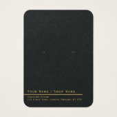 Einfache Gold-Minimal-Ohrring-Grafikkarte (Vorderseite)