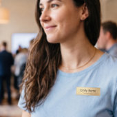 Einfache Gold Mitarbeiter Magnetname Tag Abzeichen Namenschild