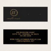 Einfache Gold Monogram Schmuck Designer Stud Earri (Vorne & Hinten)