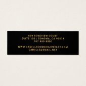 Einfache Gold Monogram Schmuck Designer Stud Earri (Rückseite)