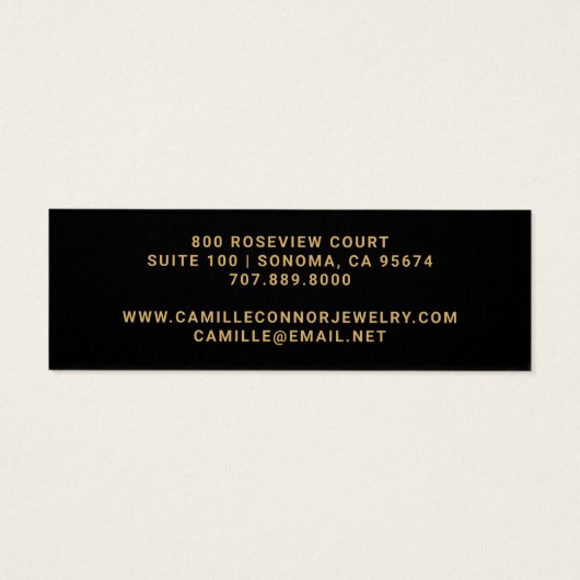 Einfache Gold Monogram Schmuck Designer Stud Earri (Rückseite)