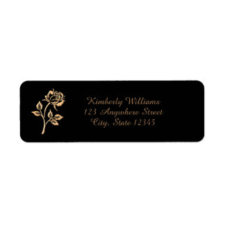 Einfache Gold-Rose